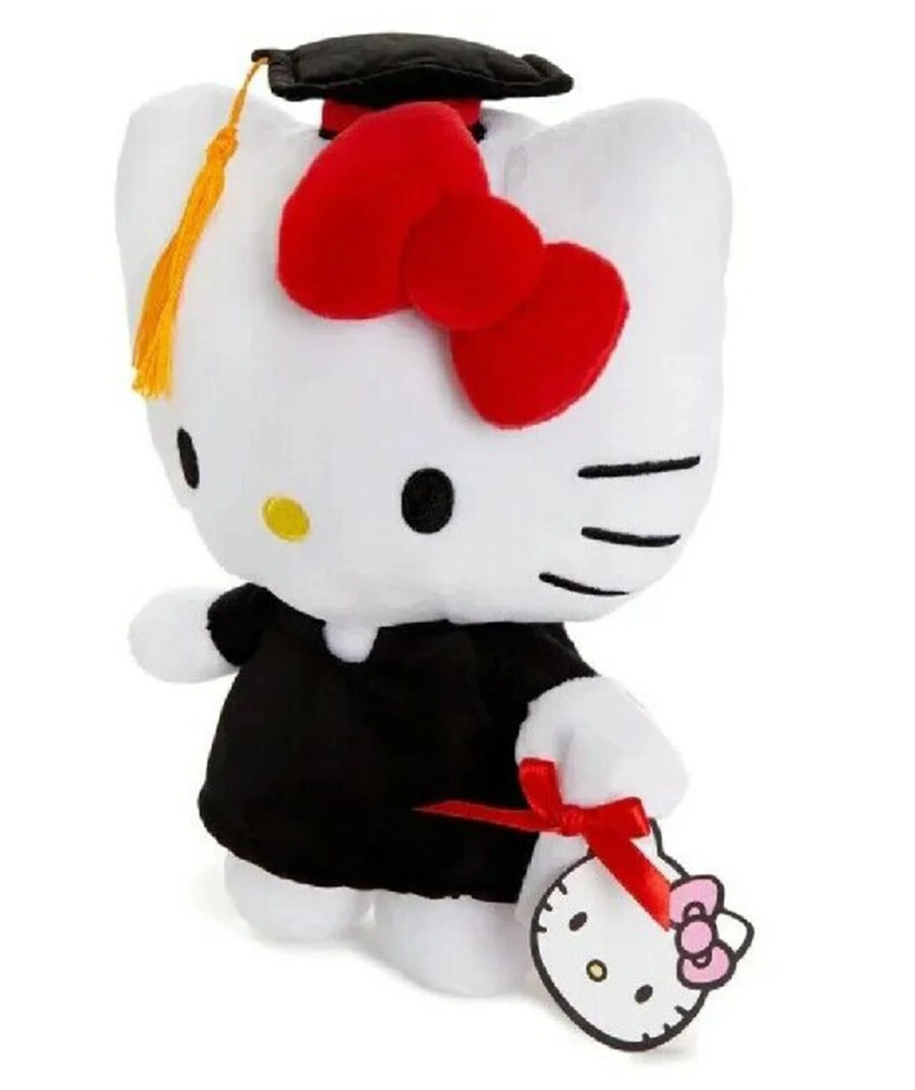Hello Kitty Cap and Gown 10.5 Inch Graduation Plush